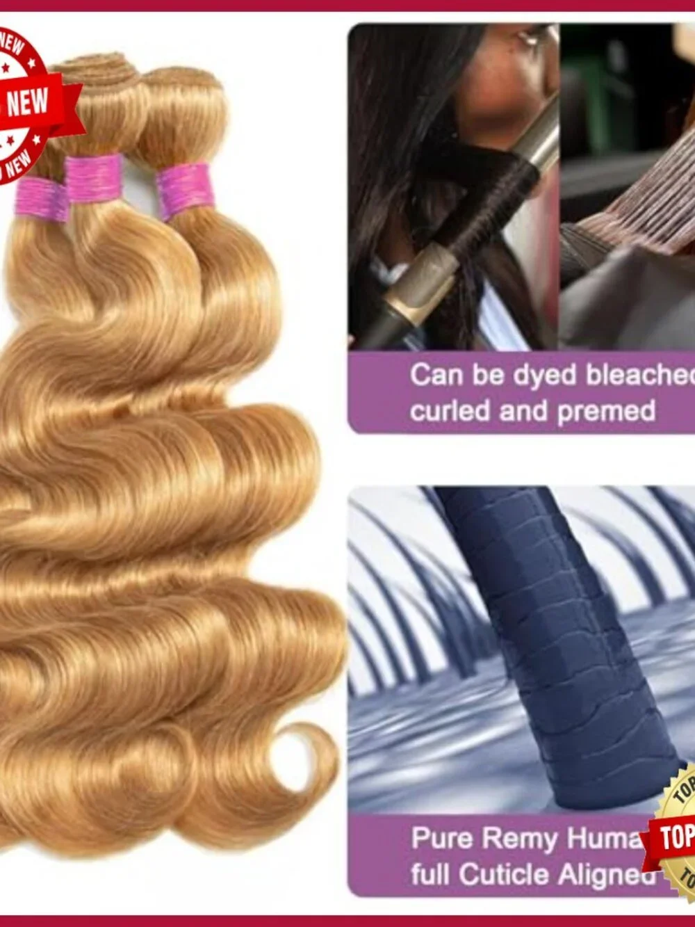 Human Hair Extensions 4 Bundles Body Wave 20-26 Inch Brazilian Virgin Hair